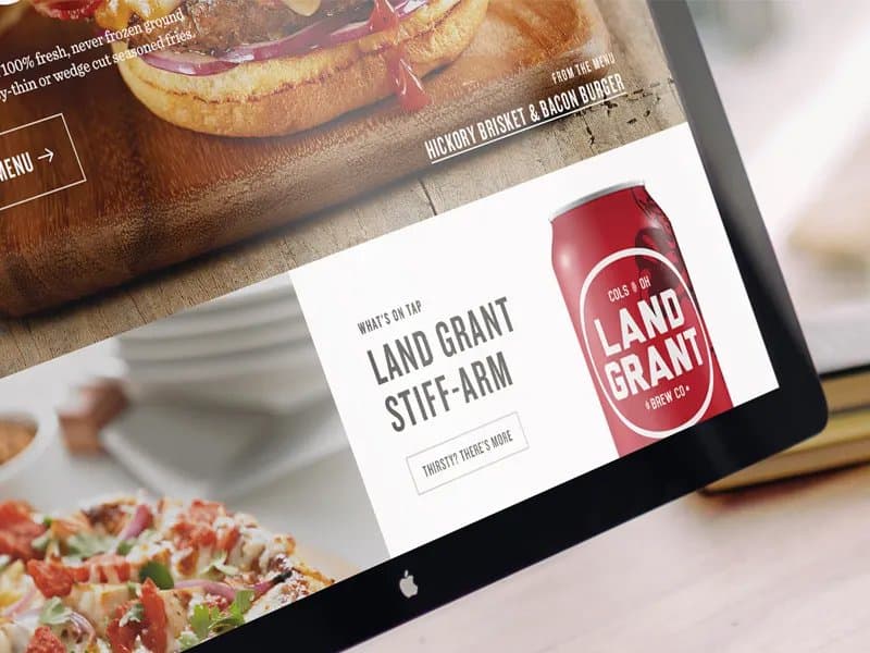 BJ’s Restaurants marketing and ordering site