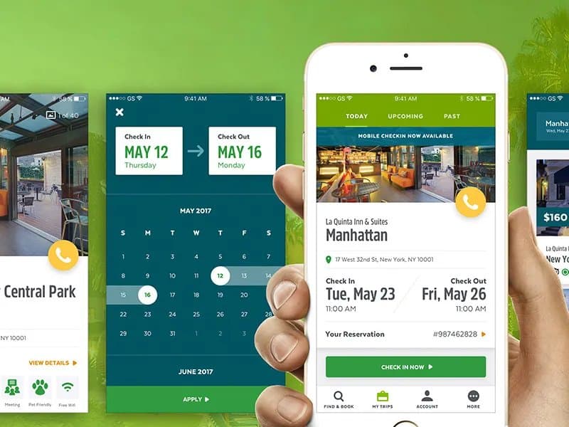 LaQuinta Hotels booking experience